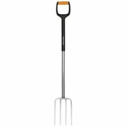 Fiskars - Fourche à Bêcher Pour Sol Dur Et Caillouteux - 4 Dents - 120 Cm - Dents En Acier/plastique Renforcé De Fibre De Verre - Xact - Taille: L