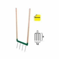 Leborgne Biogrif Grelinette 4 Dents Assemblée Manche Bois