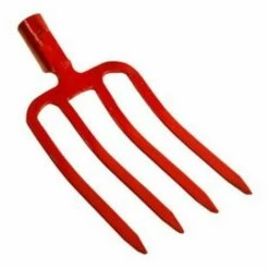 TRIZERATOP Fourche Spatengebel Fourche à Creuser Fourche De Levage 4 Dents 22x50cm Sans Poignée
