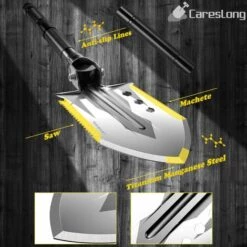 HIGHSAM Pelle De Camping 76cm Multifonction Pelle Pliante Adaptée Au à La Survie à La Randonnée Et Au Jardinage -Outil de travail du sol Soldes 47742861 5