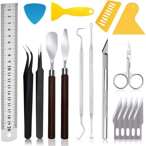 Lot De 18 Outils De Désherbage Bricolage En Vinyle Pour Désherbage De Vinyle, Silhouettes, Camées, Lettrage GrooFoo 3 Lot De 18 Outils De Désherbage Bricolage En Vinyle Pour Désherbage De Vinyle, Silhouettes, Camées, Lettrage GrooFoo