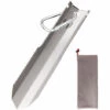Tomshoo Titanium Garden Pelle Dentelee A La Main Camping En Plein Air Randonnee Truelle De Randonnee Avec Clip, Argent -Outil de travail du sol Soldes 47936208 1