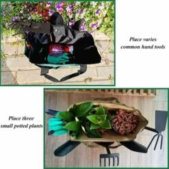 Sac De Rangement Pour Outils De Jardinage Avec 9 Poches – Cadeaux De Jardinage Pour Femme, Sac Fourre-tout Robuste Pour Outils, Kit D'outils, Intérieur Et Extérieur, Organiseur Vert Fontainebleau -Outil de travail du sol Soldes 48410238 5