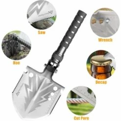 Brace Master Pelle Pliante Pelle De Camping Multifonctionnelle Pelle De Survie En Plein Air Pelle Militaire Facile à Transporter Et Réglable Pour Le Camping, L'extérieur, Le Jardin, La Randonnée (simple) 8 Brace Master Pelle Pliante Pelle De Camping Multifonctionnelle Pelle De Survie En Plein Air Pelle Militaire Facile à Transporter Et Réglable Pour Le Camping, L'extérieur, Le Jardin, La Randonnée (simple) -Outil de travail du sol Soldes 50146938 2