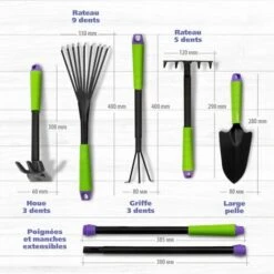 PALISAD - Ensemble D'outils De Jardin - 7 Pcs. -Outil de travail du sol Soldes 50816557 3