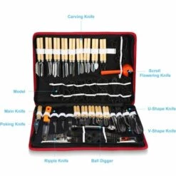 ZHUOXUAN 80 Pièces Ensemble D'outils D'office Portable Pour Légumes Fruits Nourriture Sculpture Gravure Sculpture En Bois Cuisine. -Outil de travail du sol Soldes 51462578 3