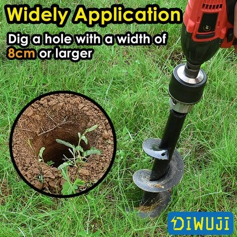 CADEAU Jardin Foreuse Tige Hexagonale Acier Inoxydable Tariere Thermique Creuser Des Trous Cultiver En Profondeur Outil De Plantation Pratique Pour Fleur Planter Des Arbres Arbustes 4 CADEAU Jardin Foreuse Tige Hexagonale Acier Inoxydable Tariere Thermique Creuser Des Trous Cultiver En Profondeur Outil De Plantation Pratique Pour Fleur Planter Des Arbres Arbustes – Image 2