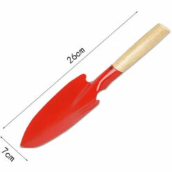 MALLOMNE Mini Pelle �� Manche En Bois De Jardinage Outils L��gers Pour Femmes, Hommes, Personnes Ag��es Arthritiques Rouge -Outil de travail du sol Soldes 51545332 3