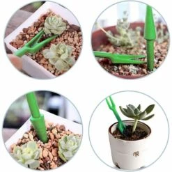LITZEE Outil Pour Semoir Outils De Transplantation Succulente Outils De Jardin De Semis De Graines Semeur De Graines Pour Set De Plantation De Multiplication - Semeur Planteuse Perforatrice Semis Vert -Outil de travail du sol Soldes 51550779 3