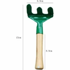 READCLY Gardening Lot De 3 Mini Râteau De Jardin En Métal Avec Poignée En Bois Pour Semis, Bonsaï Et Plantation Style 2 -Outil de travail du sol Soldes 52506775 4