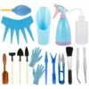 LIFCAUSAL Ensemble D'outils De Jardinage Kit D'outils De Repiquage, Mini Outils à Main De Plantation De Jardin Pour Jardin De Bureau à Domicile, 12PCS -Outil de travail du sol Soldes 52587678 1