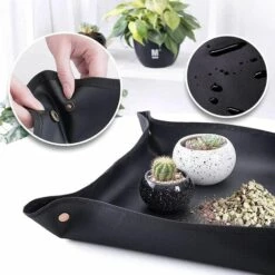 Tapis De Rempotage,Outils Succulentes,Jardinage Tapis De Plante,Mini Outils De Jardinage, Parfait Pour Une Succulente Amateurs De Jardinage,16 Pièces，Betterlife(Noir 100 * 100) -Outil de travail du sol Soldes 52797520 3