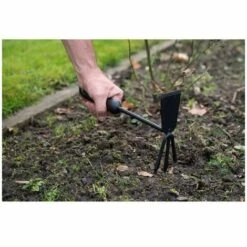 KREATOR Houe + Rateau 3 Dents -Outil de travail du sol Soldes 53484985 2