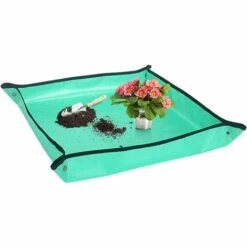 LANGRAY Jardinage Tapis De Plantation Tapis De Travail En Plastique Tapis De Rempotage RéUtilisable Pour Jardin De Mauvaises Herbes Paysage à Effet De Serre 50*50cm