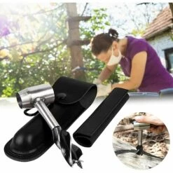 Perceuse à Tarière Manuelle - Perceuse à Main Digger Auger - Forets à Tarière D'extérieur, Outils De Survie Bushcraft Pour Hacher Les Paquets De Matériel De Camping，Starlight -Outil de travail du sol Soldes 54042735 4