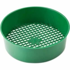 SUPERMARKET Tamis De Jardin En Plastique Pour Sol Et Pierres, Maille En Plastique Pour Jardin, Sable, Terre, Terre，Superma,vert,1 Pièce,Diamètre : 16 Cm