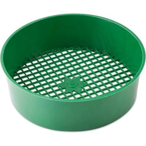 SUPERMARKET Tamis De Jardin En Plastique Pour Sol Et Pierres, Maille En Plastique Pour Jardin, Sable, Terre, Terre,Superma,vert,1 Pièce,Diamètre : 16 Cm 3 SUPERMARKET Tamis De Jardin En Plastique Pour Sol Et Pierres, Maille En Plastique Pour Jardin, Sable, Terre, Terre,Superma,vert,1 Pièce,Diamètre : 16 Cm