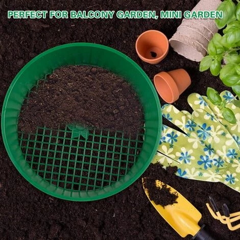 SUPERMARKET Tamis De Jardin En Plastique Pour Sol Et Pierres, Maille En Plastique Pour Jardin, Sable, Terre, Terre,Superma,vert,1 Pièce,Diamètre : 16 Cm 7 SUPERMARKET Tamis De Jardin En Plastique Pour Sol Et Pierres, Maille En Plastique Pour Jardin, Sable, Terre, Terre,Superma,vert,1 Pièce,Diamètre : 16 Cm – Image 5