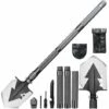 SUPERSELLER Pelle Pelle Pliante Avec Couteau Tournevis Poche Tactique Multitool Pelle Kit Acier Inoxydable Pelle Multi-Usage Pour Camping En Plein Air Pêche Chasse - Gris -Outil de travail du sol Soldes 55274236 1