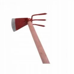 JARDIBRICODECO Houe Trapézoïdale Rouge Avec Griffes L 98 Fourches