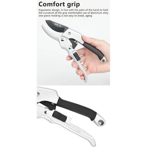 BENOBBY KIDS Sécateur à Cliquet, Sécateur à Main, Outil De Jardin, - 3 Fois Plus De Puissance De Coupe Que Les Coupe-arbres De Jardin Conventionnels. Pour Les Mains Faibles, Cadeau De Jardinage Pour Toute Occasion, Ruban, 1 Paquet 5 BENOBBY KIDS Sécateur à Cliquet, Sécateur à Main, Outil De Jardin, - 3 Fois Plus De Puissance De Coupe Que Les Coupe-arbres De Jardin Conventionnels. Pour Les Mains Faibles, Cadeau De Jardinage Pour Toute Occasion, Ruban, 1 Paquet – Image 3