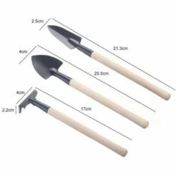 GroupM Outils De Jardinage Trois Pièces Mini Pelle à Fleurs Petit Râteau Ensemble D'outils De Plantation Succulente Pelle De Desserrage Domestique（longue） -Outil de travail du sol Soldes 56290147 5