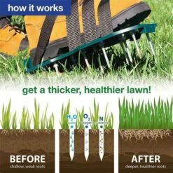 OULIGAY Semelles à Pointes Pour Aération De Pelouse -Outil de travail du sol Soldes 56320464 3