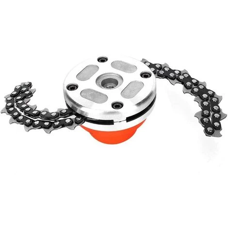 LUCKY-88 Tête De Coupe Multifonctionnelle à Chaîne En Spirale Noire Tête De Tondeuse Pour Jardin Agriculture Accessoires Durables Extérieur Acier Au Manganèse Désherbage Dur Et Durable 5 LUCKY-88 Tête De Coupe Multifonctionnelle à Chaîne En Spirale Noire Tête De Tondeuse Pour Jardin Agriculture Accessoires Durables Extérieur Acier Au Manganèse Désherbage Dur Et Durable – Image 3