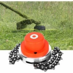 LUCKY-88 Tête De Coupe Multifonctionnelle à Chaîne En Spirale Noire Tête De Tondeuse Pour Jardin Agriculture Accessoires Durables Extérieur Acier Au Manganèse Désherbage Dur Et Durable 11 LUCKY-88 Tête De Coupe Multifonctionnelle à Chaîne En Spirale Noire Tête De Tondeuse Pour Jardin Agriculture Accessoires Durables Extérieur Acier Au Manganèse Désherbage Dur Et Durable -Outil de travail du sol Soldes 56330770 5