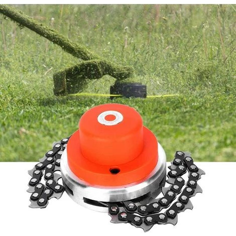 LUCKY-88 Tête De Coupe Multifonctionnelle à Chaîne En Spirale Noire Tête De Tondeuse Pour Jardin Agriculture Accessoires Durables Extérieur Acier Au Manganèse Désherbage Dur Et Durable 7 LUCKY-88 Tête De Coupe Multifonctionnelle à Chaîne En Spirale Noire Tête De Tondeuse Pour Jardin Agriculture Accessoires Durables Extérieur Acier Au Manganèse Désherbage Dur Et Durable – Image 5