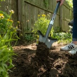 ROOT SLAYER Bêche RootSlayer Spécial Massifs - Venteo - Rouge -Adulte -Dents Ultra-aiguisées En Acier, Ultra-résistante Et Légère-113x5x22cm -Outil de travail du sol Soldes 56426259 4