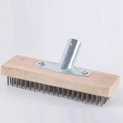 MONLY Balai Métallique 30 Cm Avec Prise Pour Manche En Bois, Balai En Métal