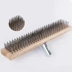 MONLY Balai Métallique 30 Cm Avec Prise Pour Manche En Bois, Balai En Métal -Outil de travail du sol Soldes 56688178 3