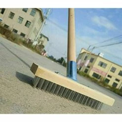 MONLY Balai Métallique 30 Cm Avec Prise Pour Manche En Bois, Balai En Métal -Outil de travail du sol Soldes 56688178 5