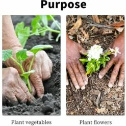 PERLE RARE Jardin Foreuse, Tige Hexagonale Acier Inoxydable, Tariere Thermique, Creuser Des Trous Cultiver En Profondeur, Outil De Plantation Pratique Pour Fleur Planter Des Arbres Arbustes (Dia: 5cm L: 22cm) -Outil de travail du sol Soldes 58040045 3