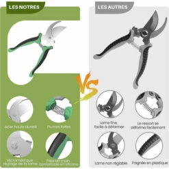 Ensemble D'outils De Jardin - BIGZZIA 9 Pièces Kit Outils De Jardinage En Acier Inoxydable Lourd Avec Sac De Transport - Pour Les Amoureux Du Jardin - Vert -Outil de travail du sol Soldes 58194376 4