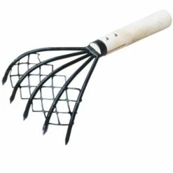 ENLENK Fourche à Palourdes, Râteau à Palourdes, Conque, Avec Filet, Râteau à Griffes, Râteau à Main Pour Creuser Des Fruits De Mer, Conque, Plage