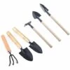 MINKUROW Lot De 6 Mini Outils De Jardinage à Main - Petits Outils Légers En Fer - Râteau - Pelle - Bêche - Pour Intérieur Et Extérieur - Plantation En Pot -Outil de travail du sol Soldes 59790233 1