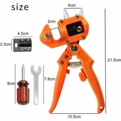 NAXUNNN Ciseaux De Greffage Professionnels, Pince à Greffer, Outils De Greffe Pour Greffer Et élager, 3 Lames Interchangeables (V, Ω, U) En Acier, Idéale Pour Les Arbres Fruitiers Et Pieds De Vigne -Outil de travail du sol Soldes 60664434 4