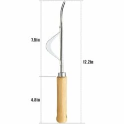 BAICCCF Kit Outils Du Jardinier Outil Robuste Pour Arracher Les Mauvaises Herbes à La Main – Base à Effet De Levier Résistant à La Flexion Et Encoche En Forme De V (acier Chromé). -Outil de travail du sol Soldes 60740143 5