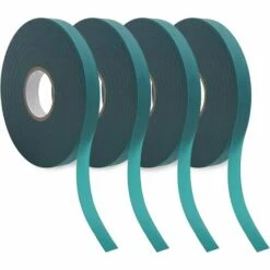 BAICCCF 4 Kit Outils Du Jardinier, 1/2 Pouce De Large Ruban Adhésif De Jardin Ruban De Plante épais Piquet En Vinyle Vert Jardin Pour Branches, Fleurs, Plantes, Total 600 Pieds (0,5 Pouces)
