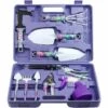 BAICCCF 10 Pièces Kit Outils Du Jardinier, Ensemble D'outils De Jardin, Poignée Ergonomique Truelle Râteau Désherbeur Sécateur Pulvérisateur, Outils à Main De Jardin Avec étui De Transport Cadeaux De Jardinage Pour Les Femmes -Outil de travail du sol Soldes 60740507 1