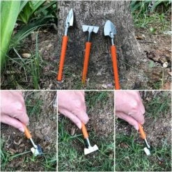 BAICCCF Kit Outils Du Jardinier, Kit Outils Du Jardinier Robustes En Acier Inoxydable, Outils De Jardinage Pour Femmes/hommes (13 Pièces Orange) -Outil de travail du sol Soldes 60740639 3