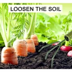 BAICCCF 3pièces Kit Outils Du Jardinier, Pot De Pelle Pour Plantes De Jardinage Outils De Jardinage Graine Portable Pelle Râteau Bêche -Outil de travail du sol Soldes 60740809 4