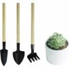 BAICCCF Kit Outils Du Jardinier, Ensemble D'outils à Main De Jardin Portables 3pcs, Râteau De Jardinage Miniature, Truelle Et Pelle Pour Semis,bonsaï, Plantes Grasses, Terrariums Et Plantation 1 BAICCCF Kit Outils Du Jardinier, Ensemble D'outils à Main De Jardin Portables 3pcs, Râteau De Jardinage Miniature, Truelle Et Pelle Pour Semis,bonsaï, Plantes Grasses, Terrariums Et Plantation -Outil de travail du sol Soldes 60740943 1