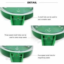 QERSTA Distributeur De Semences, Outils De Jardin 2 Semoirs à Graines Réglables, Transplanteurs Perforateurs -Outil de travail du sol Soldes 61062211 4
