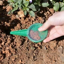 QERSTA Distributeur De Semences, Outils De Jardin 2 Semoirs à Graines Réglables, Transplanteurs Perforateurs -Outil de travail du sol Soldes 61062211 5