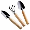 JOORRT 3 Pcs Mini Outils De Jardin, Ensemble De Petits Râteaux Et Pelle, Petite Pelle Râteau Et Bêche Manche En Bois Pour Plantes En Pot Pour Jardin Plantes Intérieur Extérieur -Outil de travail du sol Soldes 61236044 1