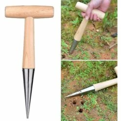 LTS FAFA Perforateur De Semis En Acier Inoxydable Semis De Plantes De Repiquage Fertiliz 8 LTS FAFA Perforateur De Semis En Acier Inoxydable Semis De Plantes De Repiquage Fertiliz -Outil de travail du sol Soldes 61251129 2