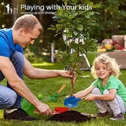 LITZEE 3 Pièces Mini Outils De Jardin, Ensemble D'outils Pour Enfants à Manche Court, Pelle De Jardin Mini Pelles à Râteau De Jardinage Pour Enfants Et Ensemble De Truelle -Outil de travail du sol Soldes 61334994 3